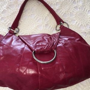 Hobo international red patent leather handbag